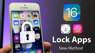 How to Lock Apps on iPhone with Face ID or Passcode! - iOS16 New Method🔥🔥