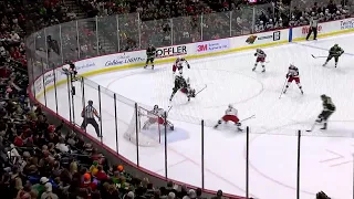 Staal and Stewart play give-and-go, Staal finishes past Bobrovsky