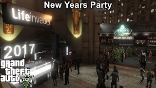 GTA 5 | New Years Eve Party With Fire Works Show | Happy New Years 2017 | Thanks For An Amazing 2016