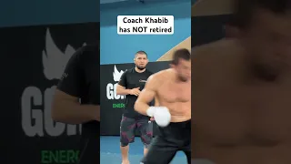 Khabib is still around in the gym