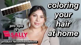 HOW TO DYE YOUR HAIR AT HOME LIKE A PRO WITH SALLY'S PRODUCTS | HAIRDRESSER TIPS & RECOMMENDATIONS