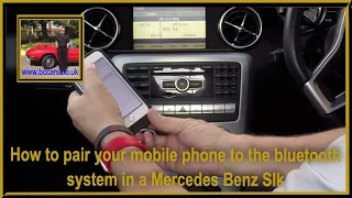 How to pair your mobile phone to the bluetooth system in a Mercedes Benz Slk