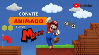 🎮  Convite Animado SUPER MARIO  - com CANVA free