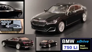 Toy-Model EP069 MiniGT - BMW 750Li xDrive Black Sapphire รถหรูพรีเมี่ยม ท๊อปคลาสยนตกรรมแคว้นบาวาเลีย