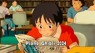 [Ghibli Music Collection 2024] 🌈 Best Ghibli Piano Collection 🍉 BGM for work/relax/study