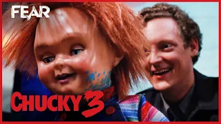 Chucky Kills The Security Guard | Child's Play 3