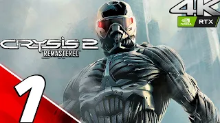 CRYSIS 2 REMASTERED Gameplay Walkthrough Part 1 (4K 60FPS ULTRA PC RAY TRACING) No Commentary