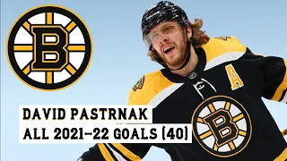 David Pastrnak (#88) All 40 Goals of the 2021-22 NHL Season