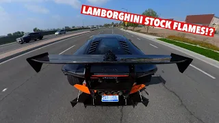 MAKING MY LAMBORGHINI HURACAN SHOOT FLAMES STOCK *HARD PULLS*