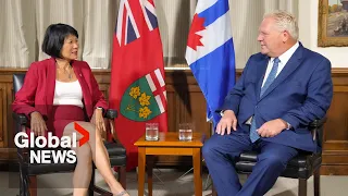 Doug Ford, Olivia Chow discuss city of Toronto finances in 1st joint press conference | FULL