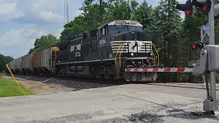 NS 115 slowly rolls through Chapin, IL on 5/19/24