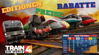 TRAIN SIM WORLD 4 | EDITIONEN - PREISE - RABATTE im Überblick | SYSTEMVORRAUSSETZUNGEN | TSW4 News