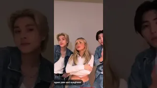 Enhypen jake and sunghoon with Sabrina carpenter bite me challenge | they learned the choreography