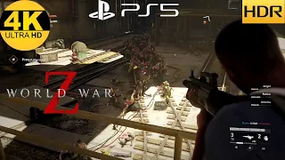 WORLD WAR Z PS5 Remastered Part2 - TUNNEL VISION - Realistic Ultra Graphics 4K HDR (60fps)