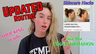 UPDATED GUA SHA ROUTINE | Face Transformation Tricks & Skincare Tips | Shocking Results How To