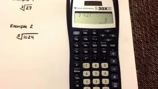 Calculating roots using your Texas Instruments TI-30IIS