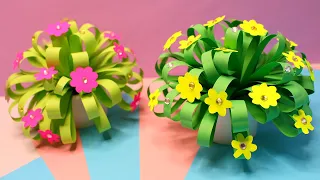 DIY🌼How to make Beautiful Paper Flower Bouquet 🌸 Easy Paper Flower / Home decoration