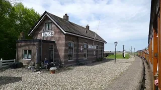 Medemblik to Hoorn on the Museum Steam Train Medemblik naar Hoorn met de Museumstoomtram