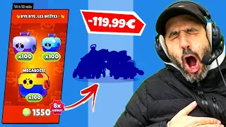 j'ai ACHETÉ 100 MEGA BOITES 100 GROSSES & 100 PETITES 🔥 (brawl stars pack opening)