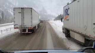 I-70 Westbound Vail Pass Chain Law in Effect. Chains? We Don't Need No Stinking Chains!!