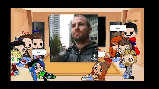 avengers + mlb react to arrow verse 1/?? part's