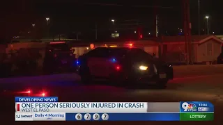 Crash in West El Paso