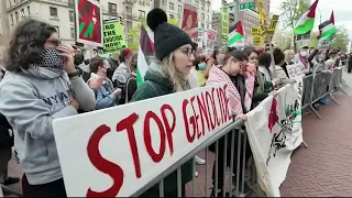 Pro-Palestinian protests sweep US college campuses following arrests at Columbia University, NYU an