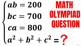 Olympiad Math | Solve for (a^2)+(b^2)+(c^2) | Math Olympiad Preparation