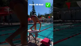 Good Vs Bad #diving #swimming #swimmer