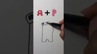 drawing alphabet lore (AP fusion) #shorts