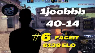 FACEIT Rank No.6 1jcobbb 40Kills Mirage POV | June 5, 2023