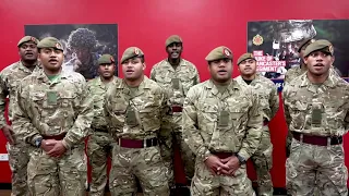 Fijian Soldiers is the British Army singing their  National Anthem