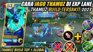 CARA MAIN THAMUZ TERBARU TERSAKIT TERKUAT | THAMUZ  BEST BUILD 2023 | MOBILE LEGENDS BANG BANG