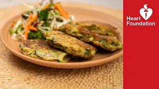 Courgette fritters | Healthy Recipes | Heart Foundation NZ