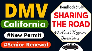2023 California DMV Written Test | Sharing The Road | DMV Senior Written Test #californiadmvtest
