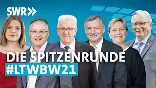 Die Spitzenrunde zur Landtagswahl 2021 in Baden-Württemberg | SWR Die Wahl