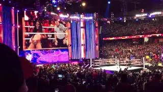 WWE Monday Night Raw 3-7-16 Naomi and Tamina vs Becky Lynch and Sasha Banks