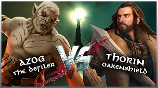 AZOG THE DEFILER vs THORIN OAKENSHIELD (5 Round) | Dagor Hero Savaşları