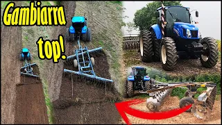 COLOCANDO O NEW HOLLAND T6 110 PARA TRABALHAR APOS MESES PARADO! COLOCANDO BARRA DE FERRO!