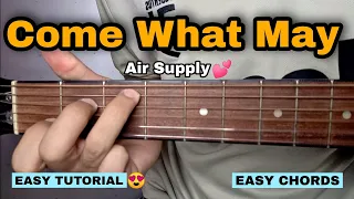 Come What May - Air Supply (EASY GUITAR TUTORIAL)