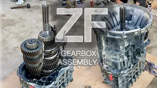 ZF 16S 2230 TD gearbox assembly. Сборка КПП ZF 16S 2230 TD.