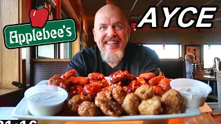 24 plates of  wings ORDERED and EATEN in 60 MINUTES @applebees