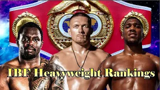 IBF release NEW Heavyweight Rankings with some MAJOR CHANGES!! Anthony Joshua, Dillian Whyte!