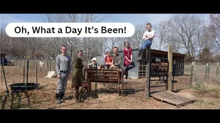 Spend a Productive Day with Us!!  A LARGE FAMILY Homesteading Day-in-the-Life (DITL)