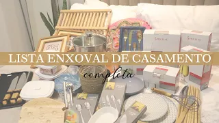 MEU ENXOVAL DE CASAMENTO | Lista De Coisas Essenciais Que Você Precisa Ter