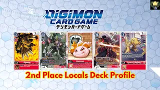 DIGIMON TCG: 2ND PLACE LOCALS RED/BLACK BLACKWARGREYMON DECK PROFILE