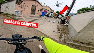 ONE HOUR OF RIDING MY SURRON IN LA COMPTON GANG ZONES (CRIPS & BLOODS) #3