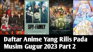 Daftar Anime Yang Rilis Pada Musim Gugur 2023 | Part 2
