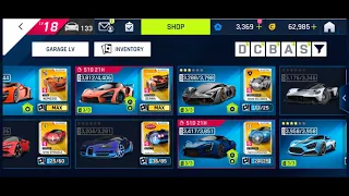 Asphalt 9 Legends for sale 2 years old account: 18 garage level, almost 12 million garage