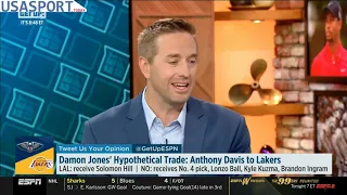 Damon Jones' Hypothetical Trade: Anthony Davis to Lakers | GET UP